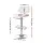 Artiss Quilla 2x Bar Stools PU Leather Bentwood Gas Lift Swivel Metal Base White Dining Chairs 2 Pack