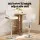 Artiss Quilla 2x Bar Stools PU Leather Bentwood Gas Lift Swivel Metal Base White Dining Chairs 2 Pack