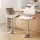 Artiss Quilla 2x Bar Stools PU Leather Bentwood Gas Lift Swivel Metal Base White Dining Chairs 2 Pack