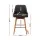 Artiss 2x Bar Stools - Charcoal Swivel Seat, Faux Linen, Plywood Frame, Steel Footrest, 65cm Height, 150kg Capacity