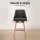 Artiss 2x Bar Stools - Charcoal Swivel Seat, Faux Linen, Plywood Frame, Steel Footrest, 65cm Height, 150kg Capacity