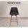 Artiss Set of 4 Bar Stools Swivel Seat Charcoal Wooden Frame with Faux Linen and Padded Backrest, Metal Footrest