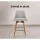 Artiss 2x Swivel Bar Stools - Grey Faux Linen, Wooden Plywood Frame, 65cm Seat Height, Anti-Slip Feet, 150kg Capacity