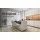 Artiss Set of 4 Bar Stools Linen Padded Wooden Frame 66cm Light Grey Faux Linen Seat, Steel Footrest, 150kg Capacity