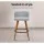 Artiss Set of 4 Bar Stools Linen Padded Wooden Frame 66cm Light Grey Faux Linen Seat, Steel Footrest, 150kg Capacity
