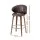 Artiss Set of 4 Bar Stools Dining Chairs, Brown PU Leather, Walnut Wood, 65cm Seat, Ergonomic & Adjustable