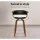 Artiss 2x Swivel Bar Stools - PU Leather Seat, Bentwood Frame, 65cm Height, Anti-Slip, 360° Rotation, Walnut Finish