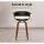 Artiss 4x Bar Stools Swivel PU Leather Seat, Walnut Bentwood Frame, Metal Footrest, 65cm Height, Black/Timber