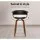 Artiss 4x Bar Stools Swivel PU Leather Seat, Walnut Bentwood Frame, Metal Footrest, 65cm Height, Black/Timber