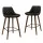Artiss Bar Stools Set of 4, Bentwood & Black PU Leather, 68cm Seat Height, Stylish & Durable with Footrest