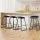 Artiss Ludovic 4x Bar Stools PU Leather Kitchen Dining Chairs, Metal Frame, Footrest, 65cm Seat Height, Black