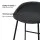 Artiss Ludovic 4x Bar Stools PU Leather Kitchen Dining Chairs, Metal Frame, Footrest, 65cm Seat Height, Black