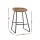 Artiss 2x Ludovic Bar Stools Brown PU Leather Kitchen Counter Chairs with Metal Frame and Footrest, 65cm Seat