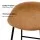 Artiss 2x Ludovic Bar Stools Brown PU Leather Kitchen Counter Chairs with Metal Frame and Footrest, 65cm Seat