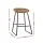 Artiss Ludovic 4x Bar Stools Brown PU Leather 65cm Seat Height Metal Frame with Footrest for Kitchen Dining