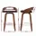 Artiss Set of 2 Bar Stools 66cm Swivel Counter Seats with PU Leather Cushion and Chrome Footrest Black