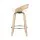 Artiss 2x Swivel Bar Stools White PU Leather, Plywood, Low Back, 64cm Seat, Counter Chairs, Chrome Footrest