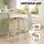 Artiss 2x Swivel Bar Stools White PU Leather, Plywood, Low Back, 64cm Seat, Counter Chairs, Chrome Footrest