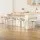 Artiss Set of 4 Swivel Bar Stools, White PU Leather, Low Back, Plywood Legs, 64cm Seat, Modern Dining Chairs