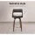 Artiss Set of 4 Bar Stools 76cm Swivel PU Leather Chairs with Solid Wood Legs, Chrome Footrest, Black, Padded