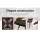 Artiss Set of 4 Bar Stools 76cm Swivel PU Leather Chairs with Solid Wood Legs, Chrome Footrest, Black, Padded