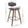 Artiss 4x Bentwood Bar Stools - Walnut Finish, PU Leather Padded Seat, Solid Wood Frame, Anti-Slip Feet, 87cm Height