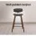 Artiss 4x Bentwood Bar Stools - Walnut Finish, PU Leather Padded Seat, Solid Wood Frame, Anti-Slip Feet, 87cm Height