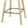 4x Artiss Bentwood Bar Stools Wooden Black 67cm Kitchen Counter Dining Chairs PP Plastic Seat Metal Footrest