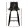 Artiss Swivel Bar Stools - Black PU Leather, Solid Plywood Frame, 360° Swivel, 92cm Height, Set of 2 with Footrest
