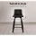 Artiss Felipe 360° Swivel Bar Stools Set of 4 - Black PU Leather, Plywood, Chrome Footrest, 87cm Height, Anti-Slip Pads