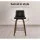 Artiss 2x Bar Stools - Swivel 360° Leather Padded Seat, Wooden Frame, Chrome Footrest, Anti-Slip Feet, 87cm Height
