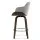 Artiss 2x Bar Stools Swivel Velvet Padded 70cm Bentwood Solid Wood Grey with Chrome Footrest and Contoured Backrest