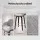Artiss Set of 3 70cm Bar Stools Swivel Velvet Dining Chairs with Chrome Footrests and Anti-Slip Feet Grey