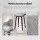 Artiss 4x Velvet Swivel Bar Stools 70cm Grey Padded Seat Solid Wood Frame with Chrome Footrest and Backrest