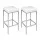 Artiss 4x White Leather Bar Stools - PU Padded Seats, Chrome Steel Legs, 36x36x69cm, Modern Design, 1-Year Warranty