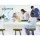 Artiss Bar Stools, Elm Wood, 65cm, Black Legs, Vintage Tractor Seat, Industrial Style, Set of 4, Retro Design