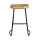 Artiss 4x Tractor Bar Stools 65cm - Vintage Elm Seat & Heavy Metallic Finish, Industrial Design, Retro Style, Black Legs
