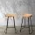 Artiss 4x Tractor Bar Stools 65cm - Vintage Elm Seat & Heavy Metallic Finish, Industrial Design, Retro Style, Black Legs
