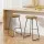 Artiss 2x Bar Stools Tractor Seat 75cm - Vintage Industrial Design, Elm Pine Wood, Heavy Duty Steel, Anti-Slip Base
