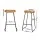 Artiss 2x Bar Stools Tractor Seat 75cm - Vintage Industrial Design, Elm Pine Wood, Heavy Duty Steel, Anti-Slip Base