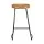 Artiss 4x Bar Stools 75cm Tractor Seat - Vintage Industrial Design, Heavy Metallic Finish, Pine Wood, Black Legs