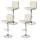 Artiss Set of 4 Bar Stools Beige PU Leather, Gas Lift Adjustable Height, Chrome Base, 360° Swivel, 150kg Capacity
