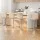 Artiss Set of 4 Bar Stools Beige PU Leather, Gas Lift Adjustable Height, Chrome Base, 360° Swivel, 150kg Capacity