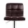 Artiss 2x Bar Stools - Chocolate PU Leather, Adjustable Gas Lift, 360° Swivel, Chrome Finish, 68-81cm Seat Height