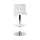 Artiss 2x White PU Leather Bar Stools, Gas Lift, 360° Swivel, Chrome Finish, 68-81cm Height Adjustable, 150kg Capacity