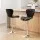 Artiss 2x Black Bar Stools - PU Leather, Chrome Base, Gas Lift, 88-108cm Height Adjustable, Set of 2 Premium Comfort