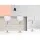Artiss 2x White Bar Stools, Gas Lift PU Leather, Chrome Finish, 94-114cm Adjustable Height, Swivel Design, Steel Base
