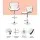 Artiss Set of 4 White Bar Stools Gas Lift Swivel PU Leather Seat Adjustable Height Chrome Steel Base Modern
