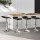 Artiss Sena 4x Bar Stools - Black PU Leather, Adjustable Gas Lift, 360° Swivel, Chrome Steel Base, Elegant Design
