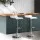 Artiss Sena 2x Adjustable Gas Lift Bar Stools in White - PU Leather, Chrome Finish, 360° Swivel, Scratch-Proof Base